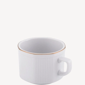 TAZA TE OCTOGONAL FILETE ORO LINEA 599 TSUJI