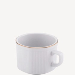 TAZA TE OCTOGONAL FILETE ORO LINEA 599 TSUJI