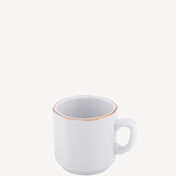 POCILLO CAFE OCTOGONAL FILETE ORO LINEA 599 TSUJI