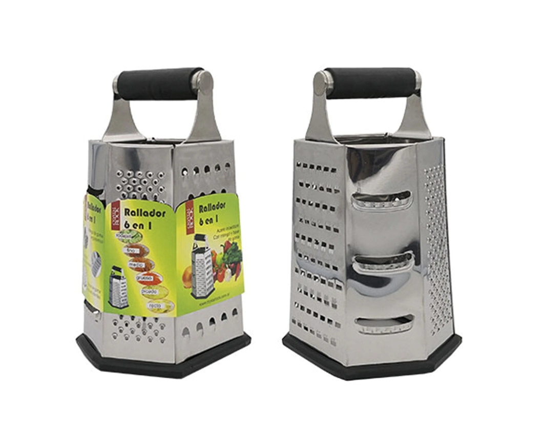 RALLADOR 6 CARAS ACERO INOXIDABLE
