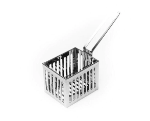 CANASTO DE PAPAS CHICO 10 x 8 x 7cm ACERO INOX.