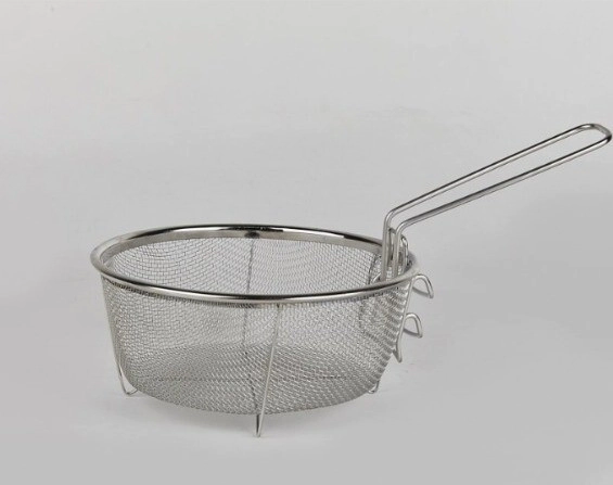 CANASTO FREIDOR COLADOR N� 19 AC. INOX. CON MANIJA MOVIL