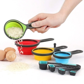 MEDIDORES DE SILICONA PLEGABLES SET x 8