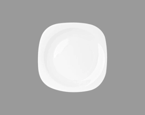 PLATO PLAYO 27 CM CUADRADO VIDRIO TEMPLADO PLAZA NADIR