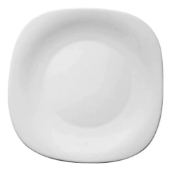 PLATO HONDO 21 CM CUADRADO VIDRIO TEMPLADO PLAZA NADIR