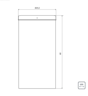 CESTO DE BASURA 30 LTS CON TAPA VAIVEN SWING TRAMONTINA