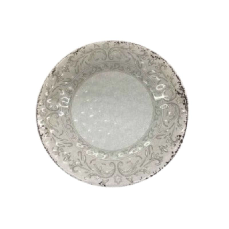 Fuentes Melamina VINTAGE REDONDA GRIS