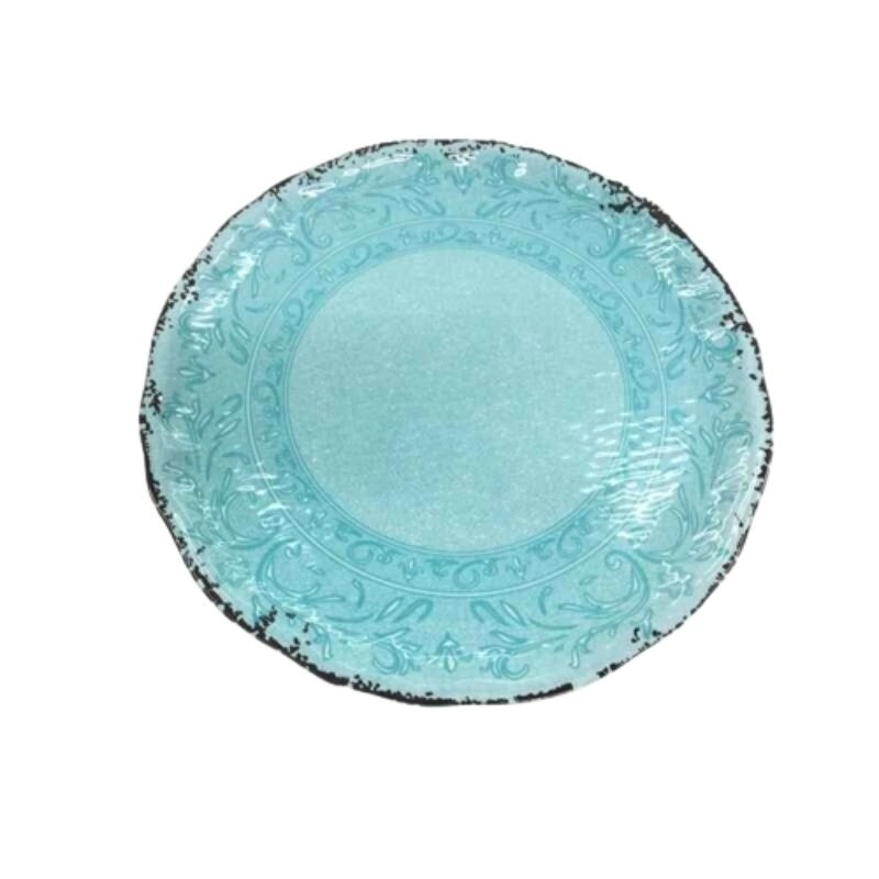 Fuentes Melamina VINTAGE REDONDA AGUA MARINA