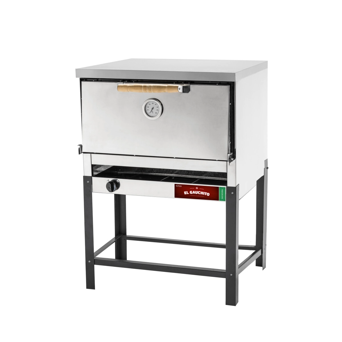 HORNO PIZZERO 12 MOLDES EL GAUCHITO INOXIDABLE GAS NATURAL SOL REAL