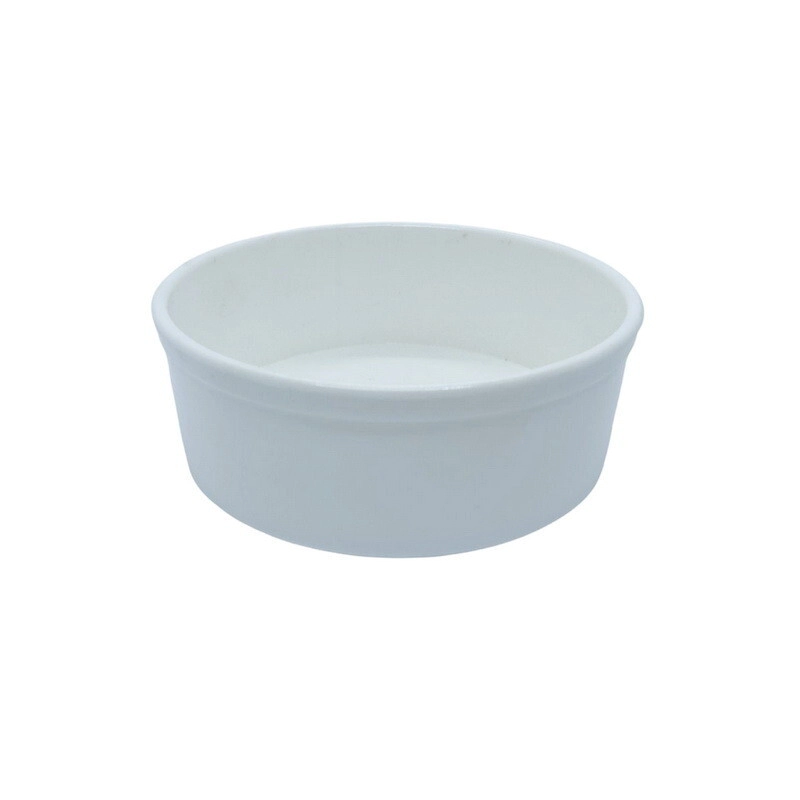 CAZUELA 6,5 X 3 CM RECTA BLANCA MELAMINA REFORZADA