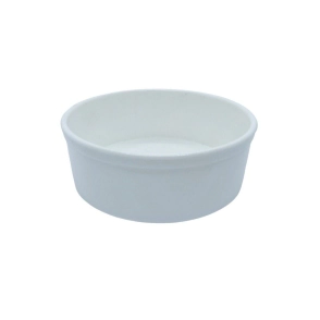 CAZUELA 6,5 X 3 CM RECTA BLANCA MELAMINA REFORZADA