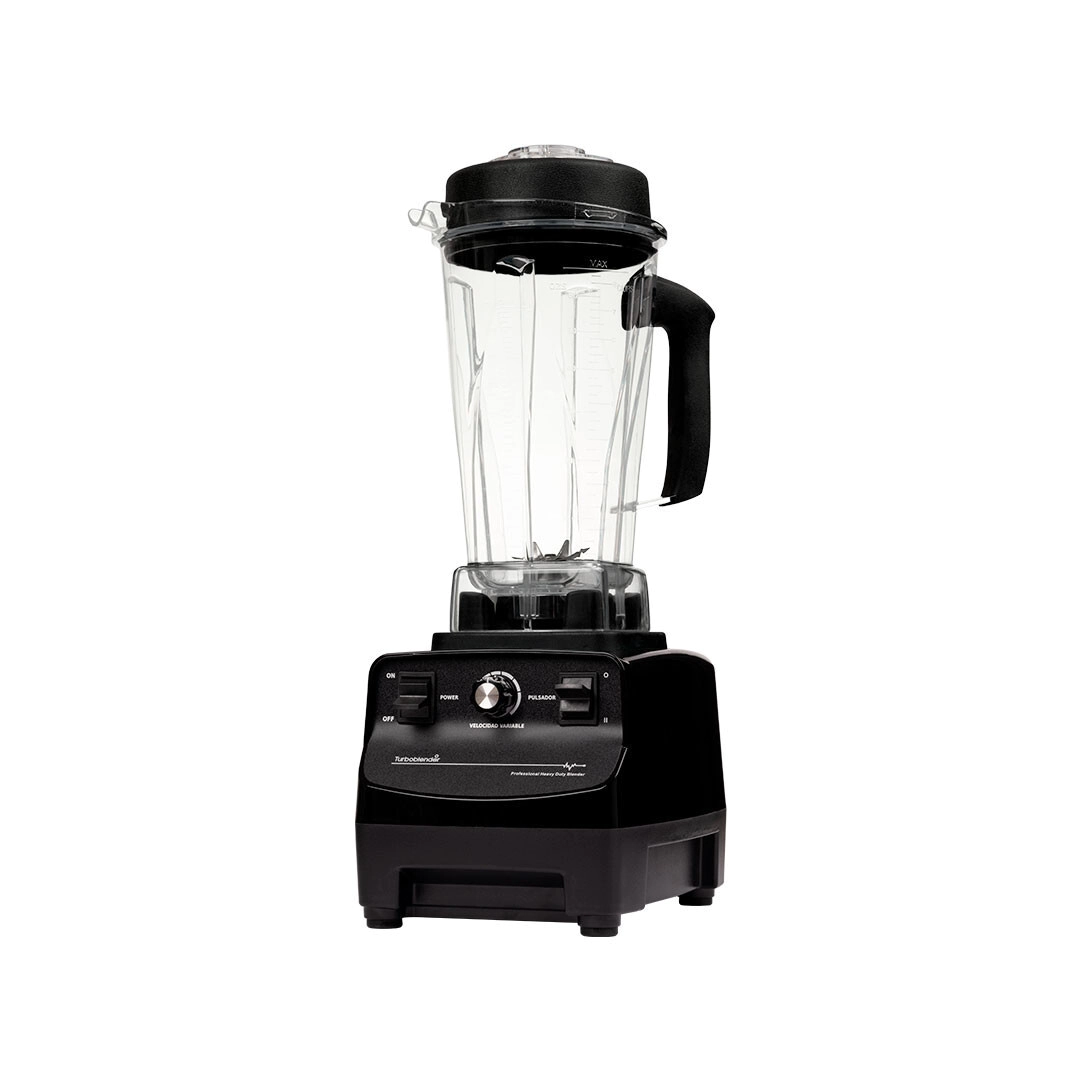 LICUADORA PROFESIONAL 2 LTS 1500 W MOTOR 3HP NEGRA TURBOBLENDER