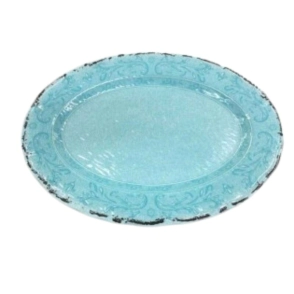 Fuentes Melamina VINTAGE OVAL AGUA MARINA