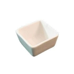 CAZUELA 6 CM CUADRADA PORCELANA