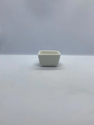 CAZUELA 6 CM CUADRADA PORCELANA
