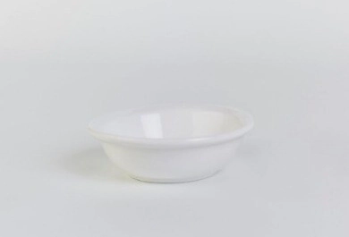 CAZUELA 9 CM REDONDA BAJA PORCELANA