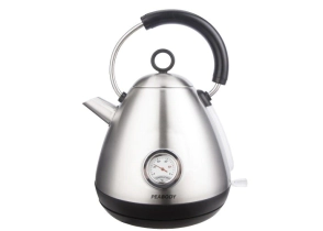 JARRA ELECTRICA 1,7 LTS VINTAGE CON TERMOMETRO INOXIDABLE PEABODY