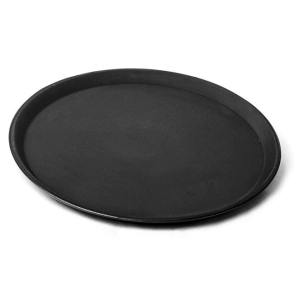 BANDEJA MOZO 45 CM ANTIDESLIZANTE NEGRA METEORA