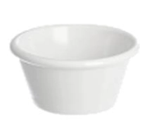 CAZUELA 6 X 4 CM CONICA LISA BLANCA PLASTICO
