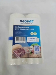 ROLLO PARA ENVASAR AL VACIO 15 X 500 CM GOFRADO 2 UNIDADES NEOVAC