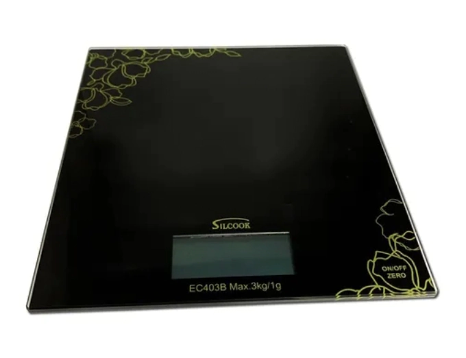 BALANZA DE COCINA 3 KG DIGITAL NEGRA