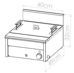 FREIDORA ELECTRICA 12 LITROS DE INMERSION 4 KW (CHURROS-DONAS-BOLAS DE FRAILE) SPEEDY