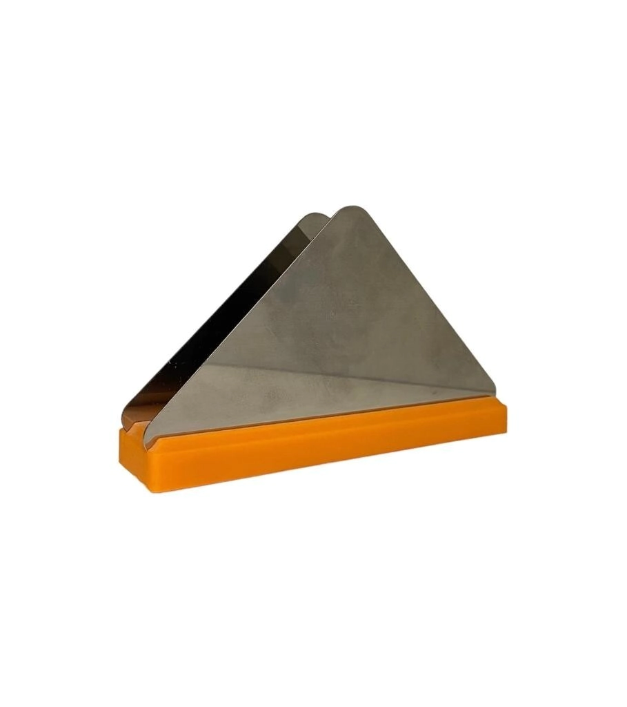 SERVILLETERO ACERO INOX BASE POLIP NARANJA CAROL