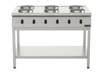 ANAFE 1200 - 6 HORNALLA ELECTRICO ACERO INOXIDABLE 430 CON BASE BRAFH