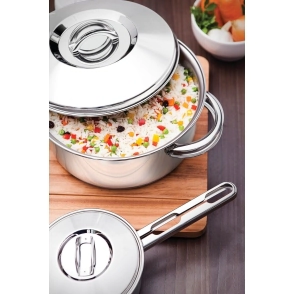 CACEROLA N&ordm; 20 SOLAR CON ASAS ACERO TRIPLE FONDO TRAMONTINA