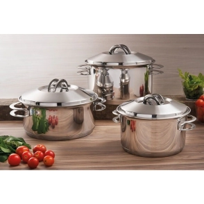 CACEROLA N&ordm; 24 ALTA SOLAR ACERO TRIPLE FONDO TRAMONTINA