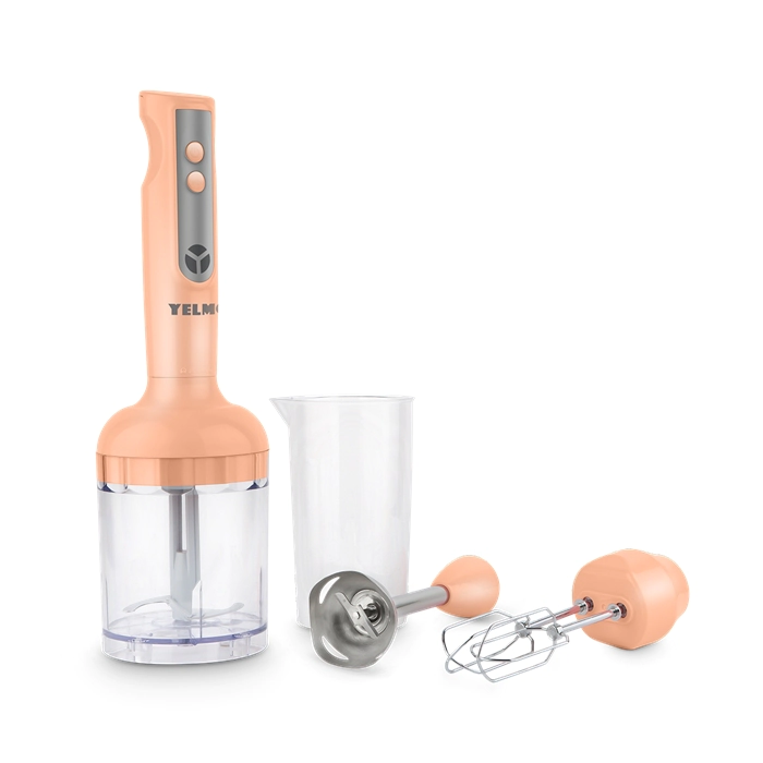MIXER 900 WATTS CON ACCESORIOS SALMON YELMO