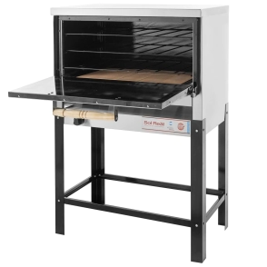 HORNO PIZZERO 6 MOLDES ACERO CON GRATINADOR GAS ENVASADO SOL REAL