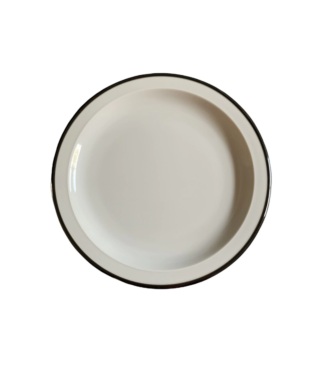 PLATO PLAYO 21 CM TAVOLA FILETE VOLCADO NEGRO VERBANO