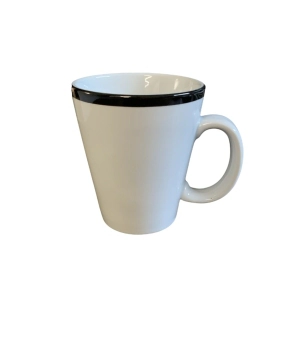 JARRO CONICO LINEA RECTA FILETE VOLCADO NEGRO VERBANO