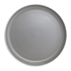 PLATO PLAYO 27 CM GRIS PORCELANA SAKURA
