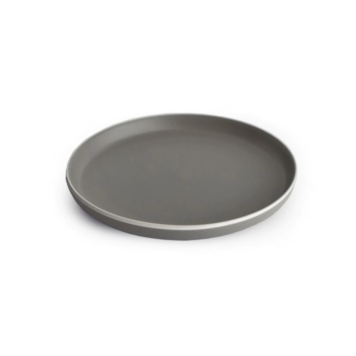 PLATO POSTRE 20 CM GRIS PORCELANA SAKURA