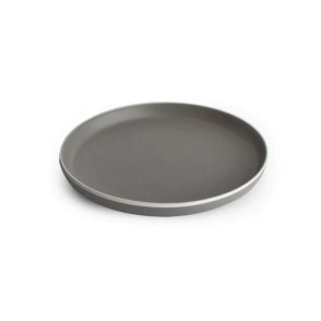 PLATO POSTRE 20 CM GRIS PORCELANA SAKURA