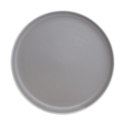 PLATO POSTRE 20 CM GRIS PORCELANA SAKURA