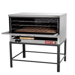 HORNO PIZZERO 18 MOLDES ACERO CON GRATINADOR GAS ENVASADO SOL REAL