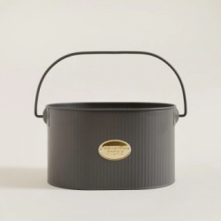 BOTELLERO DE METAL GRIS GENERAL STORE 24 X 17 X 14 CM