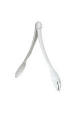 PINZA PARA ENSALADA DOBLE USO BLANCA CAROL