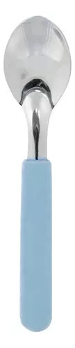 CUCHARITA DE TE MANGO PLASTICO CELESTE CAROL