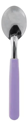 CUCHARA DE MESA MANGO PLASTICO LILA CAROL