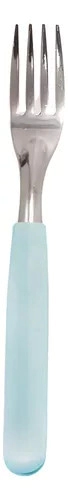 TENEDOR DE MESA MANGO PLASTICO CELESTE CAROL