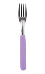 TENEDOR DE MESA MANGO PLASTICO LILA CAROL