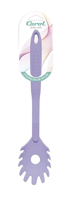 CUCHARA PARA PASTA NYLON LILA SOFT CAROL