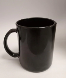 JARRO MUG 370 CC RECTO VIDRIO TEMPLADO NEGRO AM COLLECTION