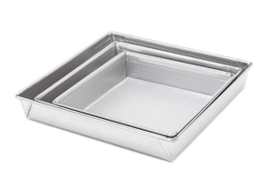 TORTERA N&ordm; 30 CUADRADA BAJA ACERO ALUMINIZADO DO&Ntilde;A CLARA