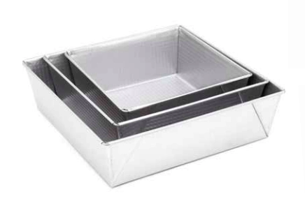 TORTERA N� 26 CUADRADA ALTA ACERO ALUMINIZADO DO�A CLARA