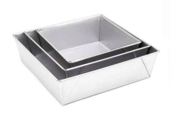 TORTERA N� 26 CUADRADA ALTA ACERO ALUMINIZADO DO�A CLARA